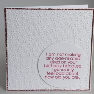 No Jokes! Birthday Card