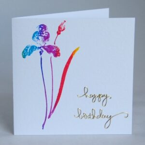 Iris Birthday Card