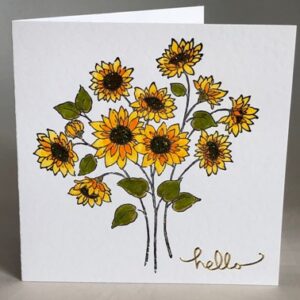 Sunflower Bouquet Card