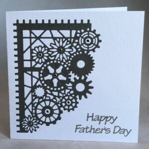 Silver Cogwheels Card