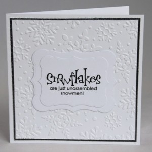 Unassembled Snowmen Card