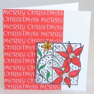 Christmas Poinsettia Card