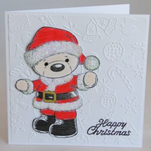 Teddy Santa Christmas Card