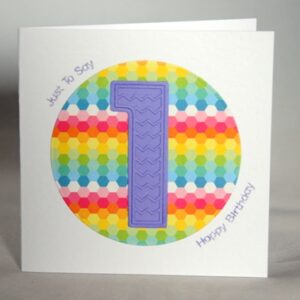 Happy First Birthday Card