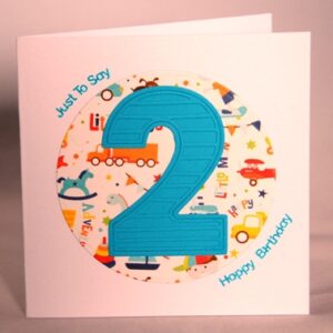 Happy Second Birthday card