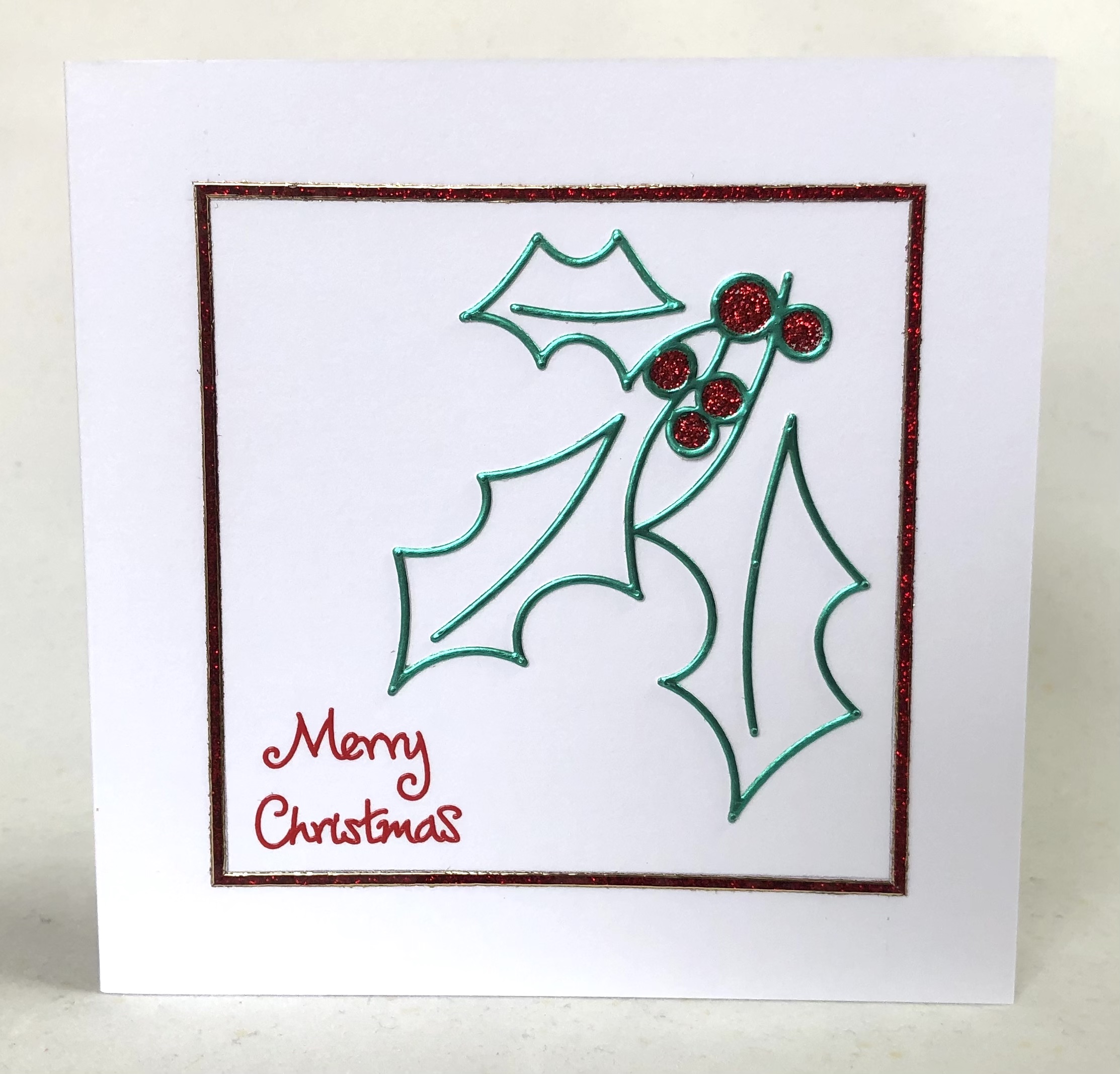 Christmas Holly Card - Image 1