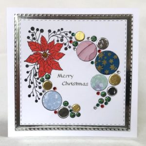 Poinsettia Bubble Wreath