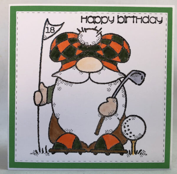 The Happy Golfer Card