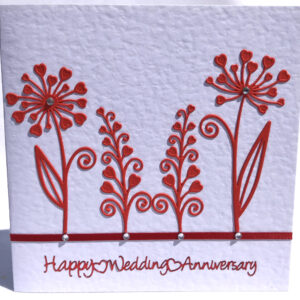 Flowers On Your Anniversary Card