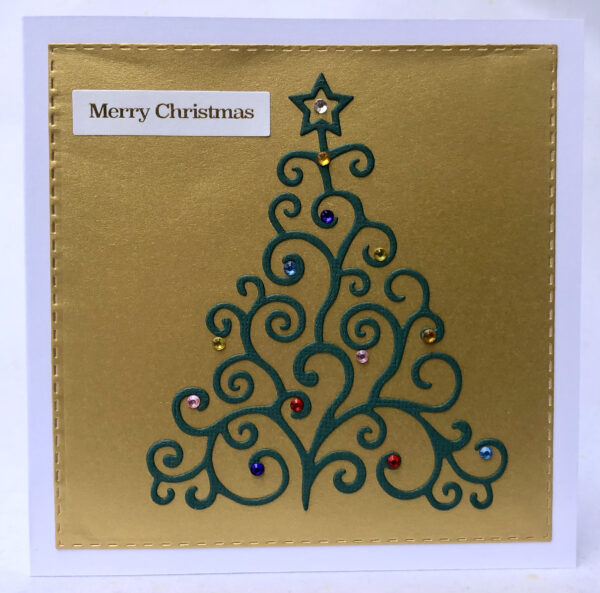 Sparkling Tree Christmas Card