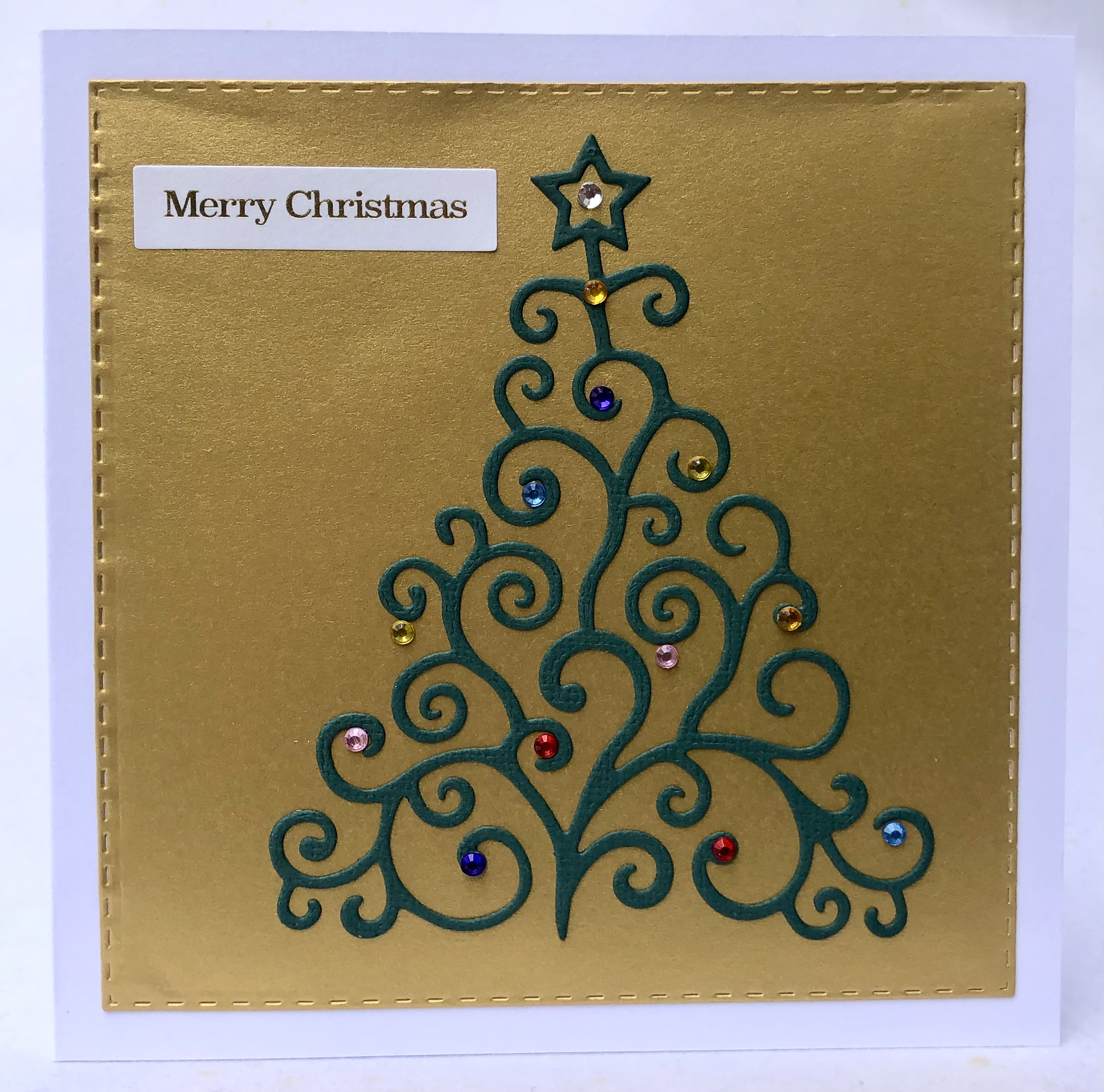 Sparkling Tree Christmas Card - Image 1