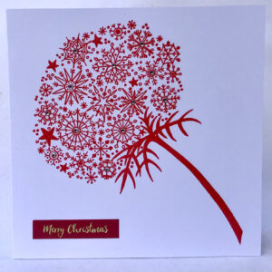 Snowflake Flower Card