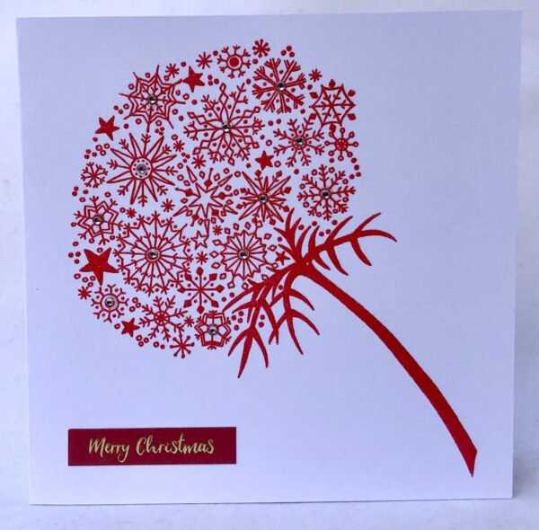Snowflake Flower Card