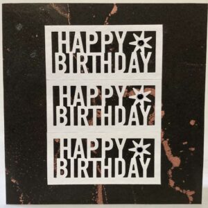 Happy Birthday Card with Star