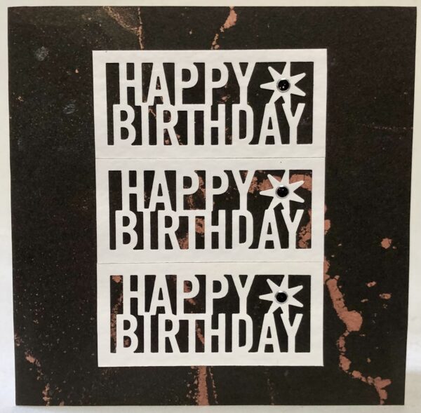 Happy Birthday Card with Star