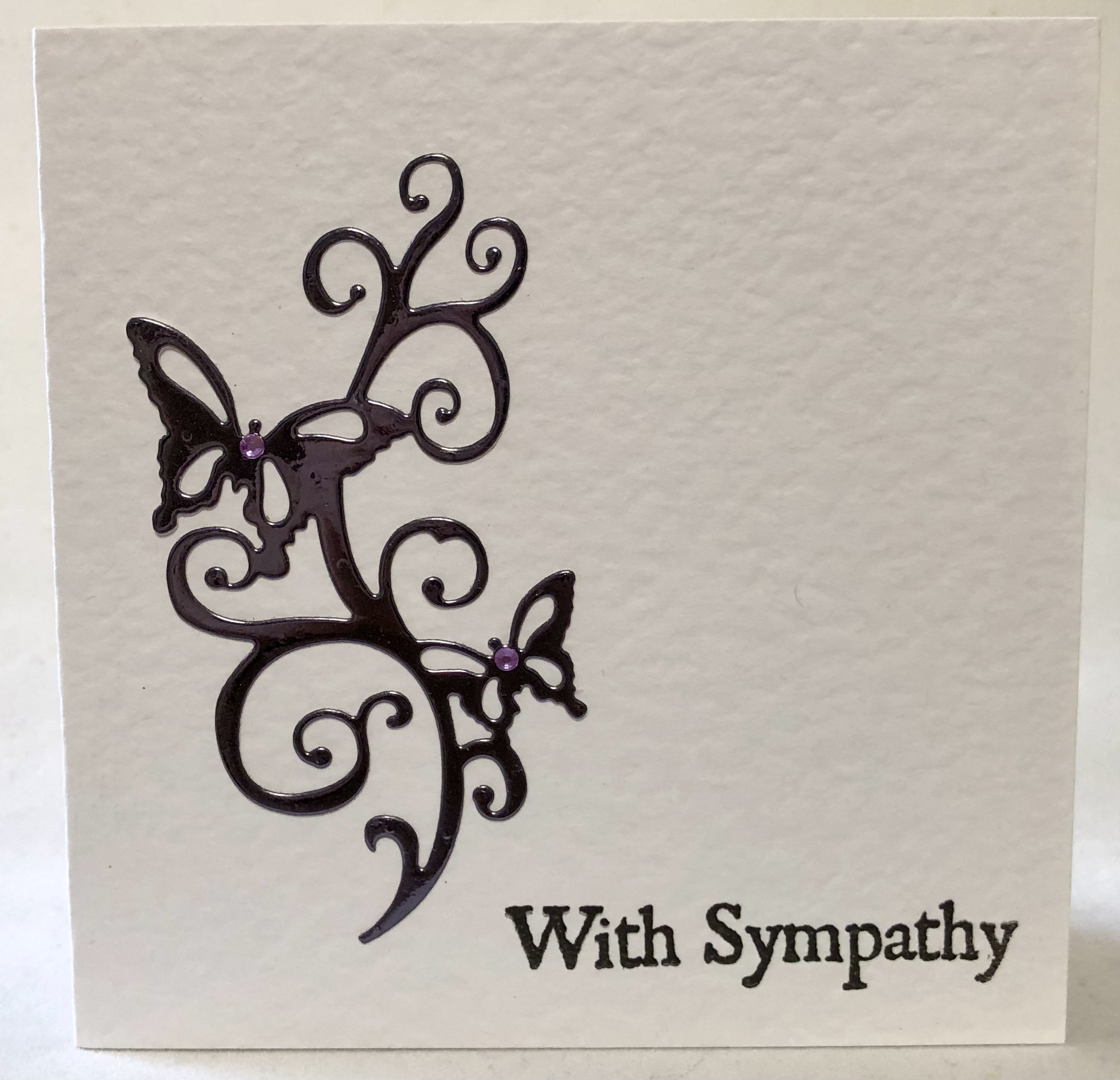 Sympathy Butterflies Card - Image 1