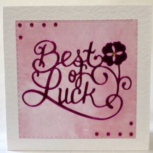 Best Of Luck Card