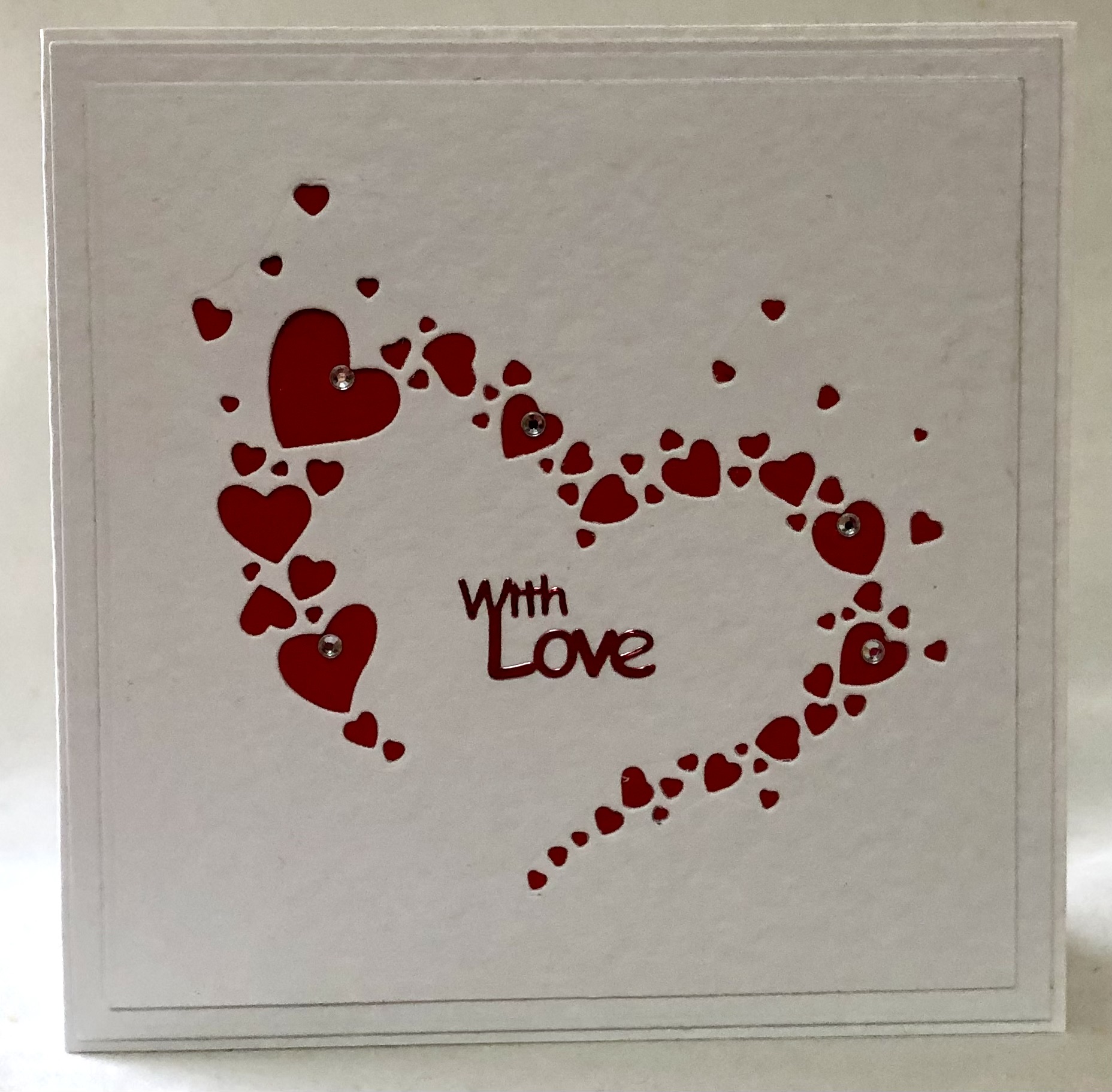 Swirling Hearts Card - Image 1