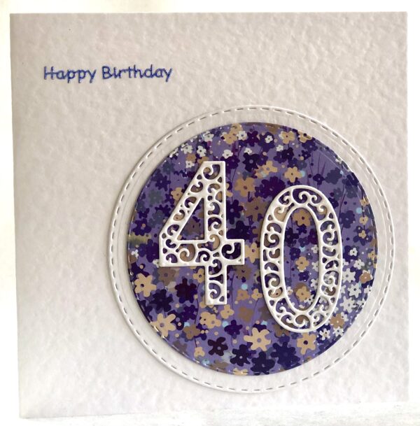 40th Birthday Card