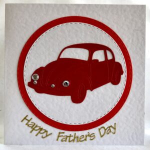 Red Volkswagen Beetle Card