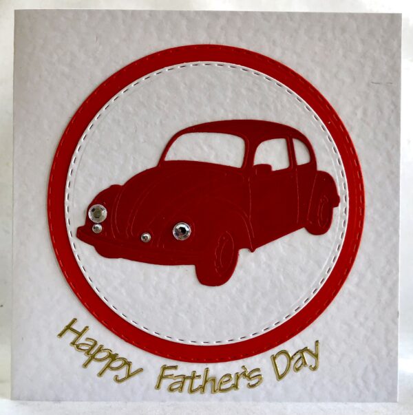 Red Volkswagen Beetle Card