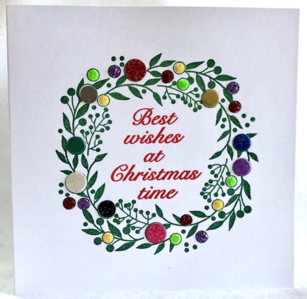 Bubble Greenery Card