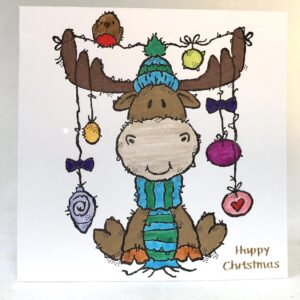 Moose Christmas Card