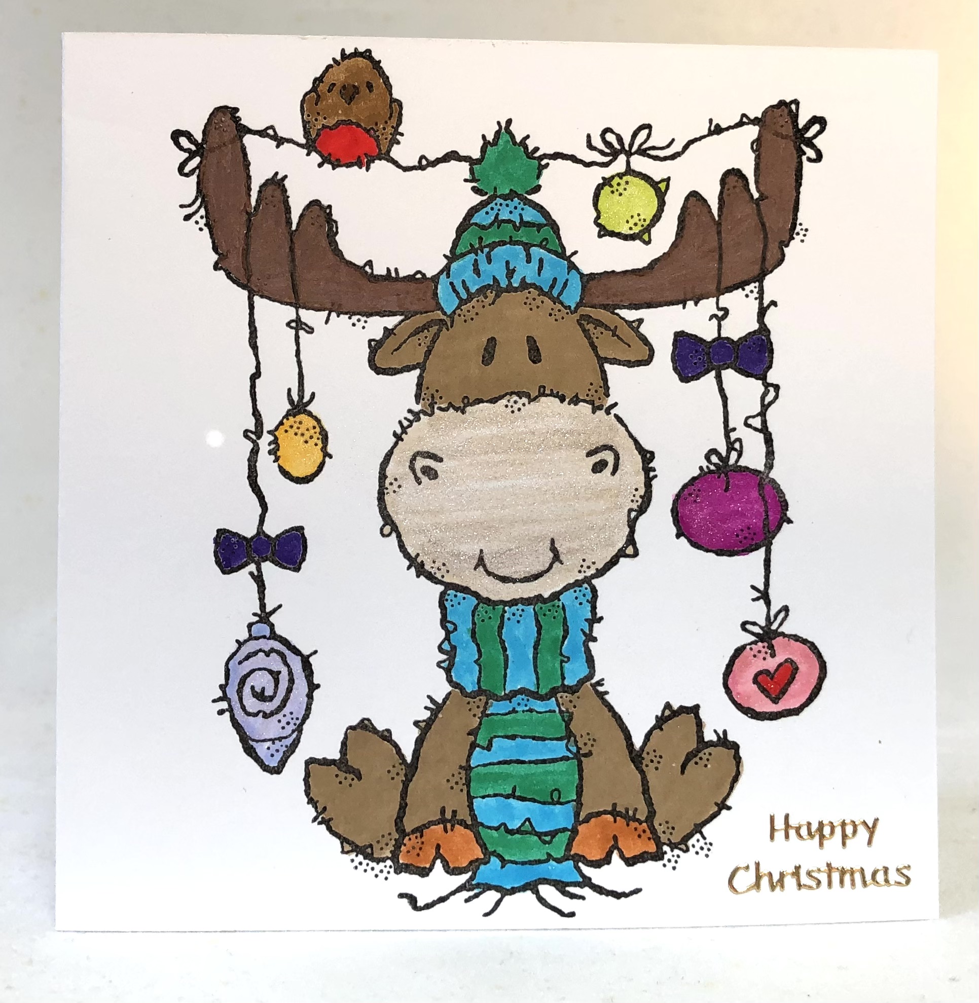 Moose Christmas Card - Image 1