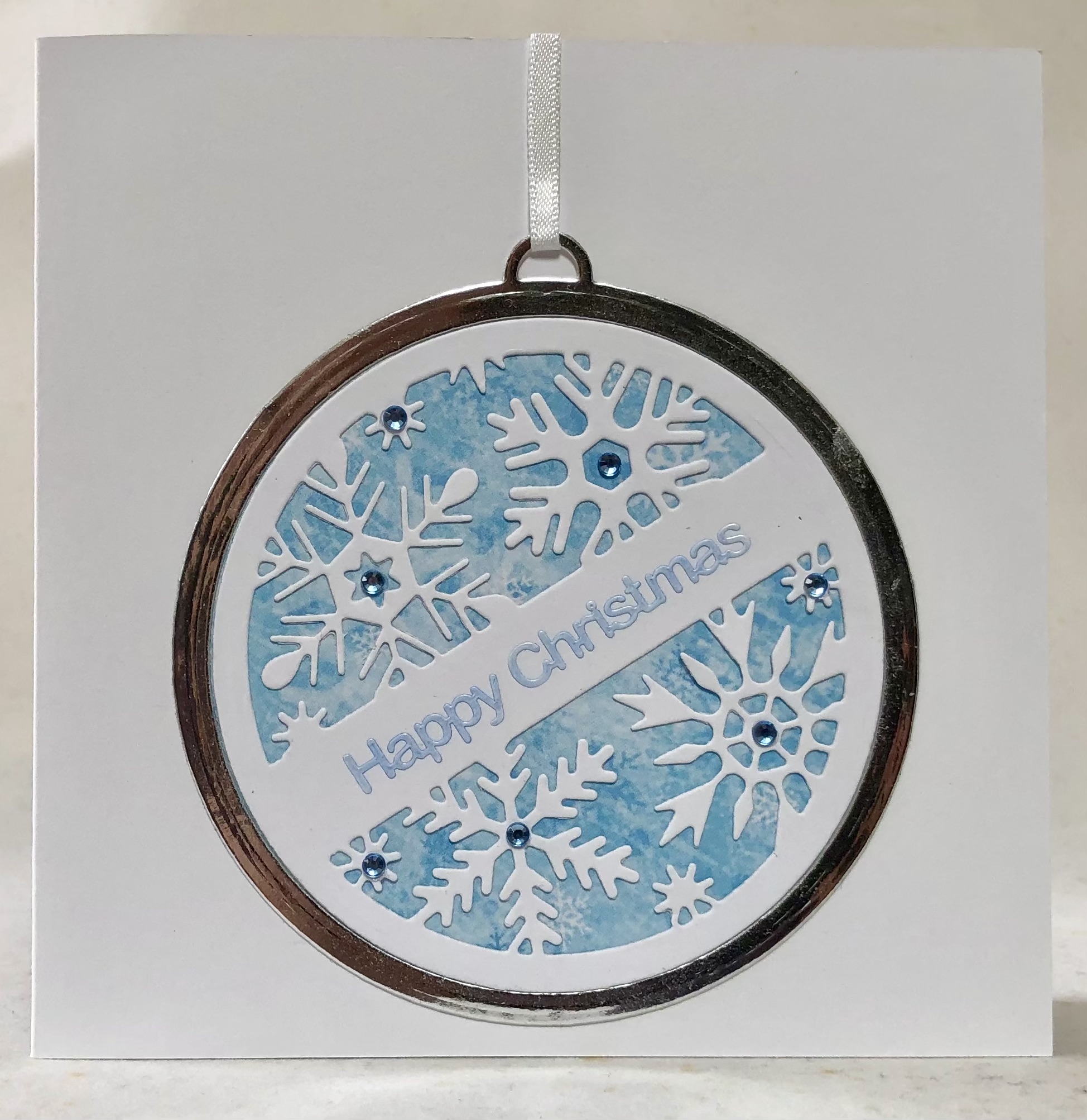 Snowflake Bauble Card - Image 1