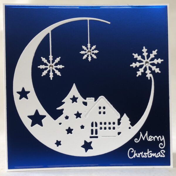 Snowflake Moon Card