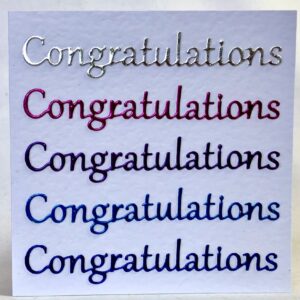 Colourful Congratulations Card