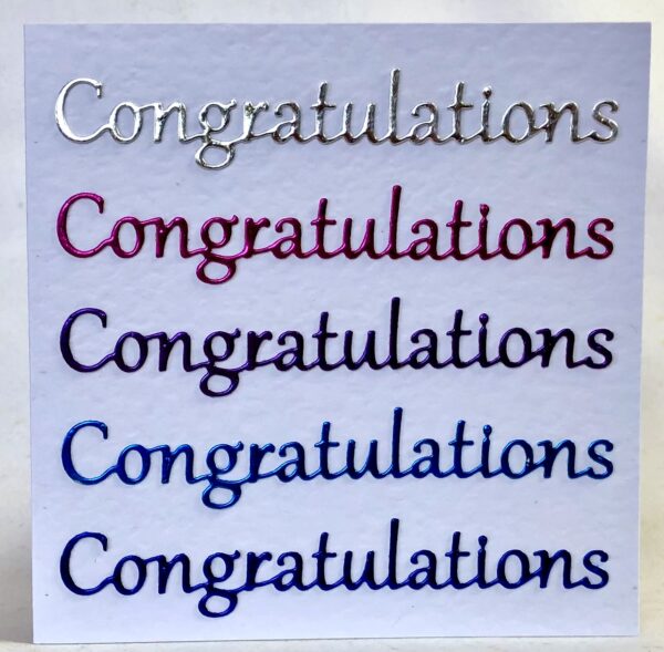 Colourful Congratulations Card