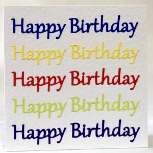 Colourful Happy Birthday Card