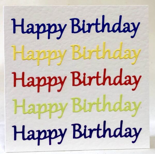 Colourful Happy Birthday Card