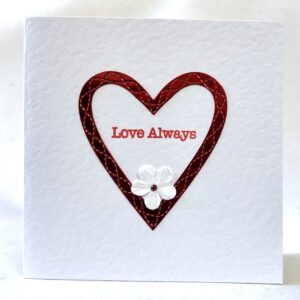 Stitched Heart Card