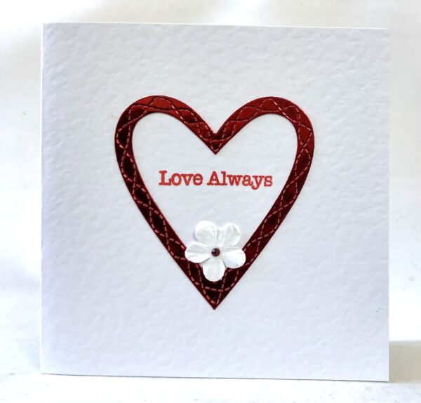 Stitched Heart Card