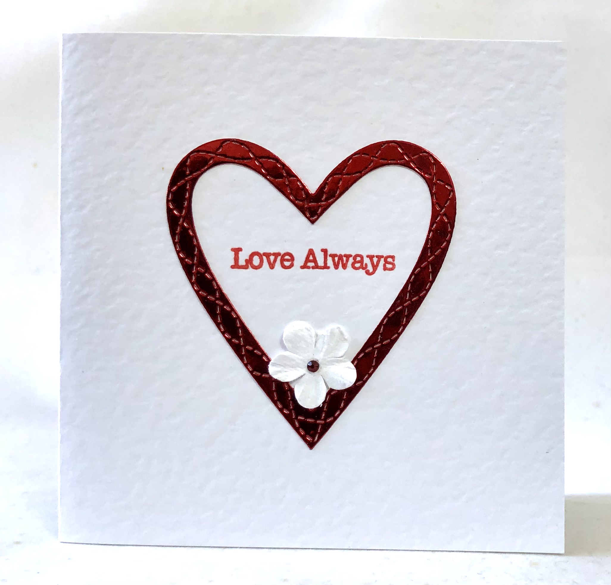 Stitched Heart Card - Image 1