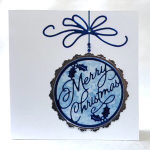 Merry Christmas Bauble Card