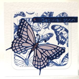 Butterflies Blues Card