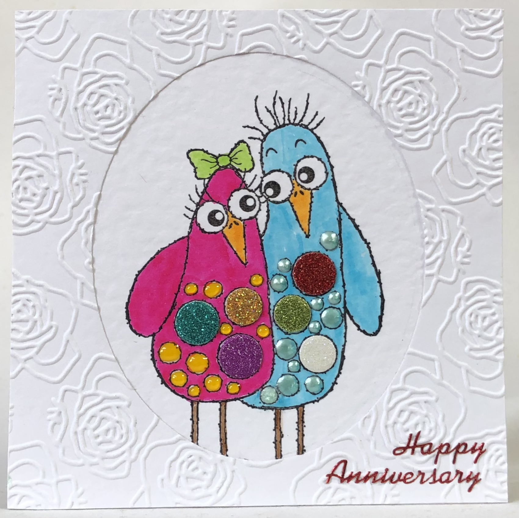 Bubble Birds Card - Image 1