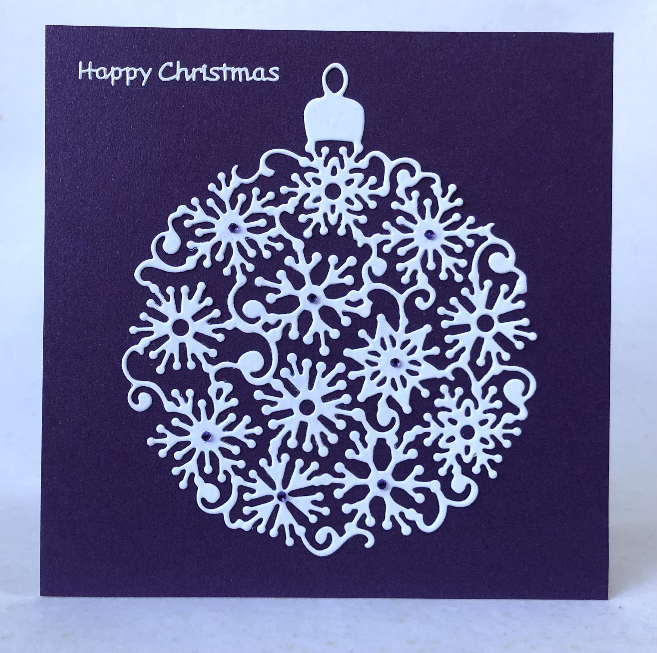 Snowflake Bauble Card - Image 1
