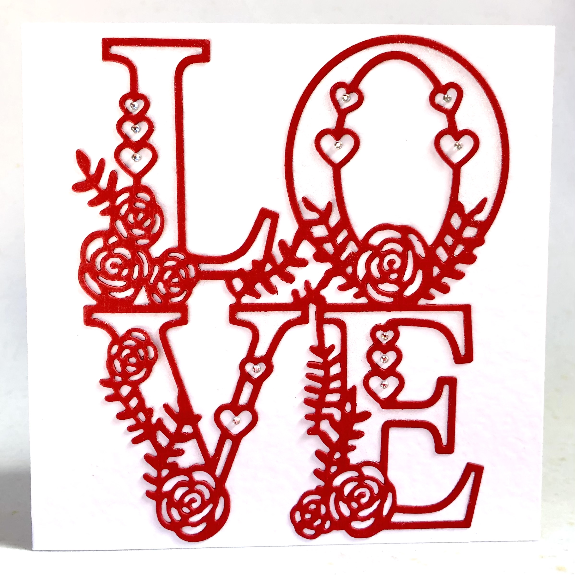 Love, Hearts and Roses Card - Image 1