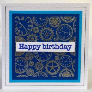 Clocks And Cogs Card