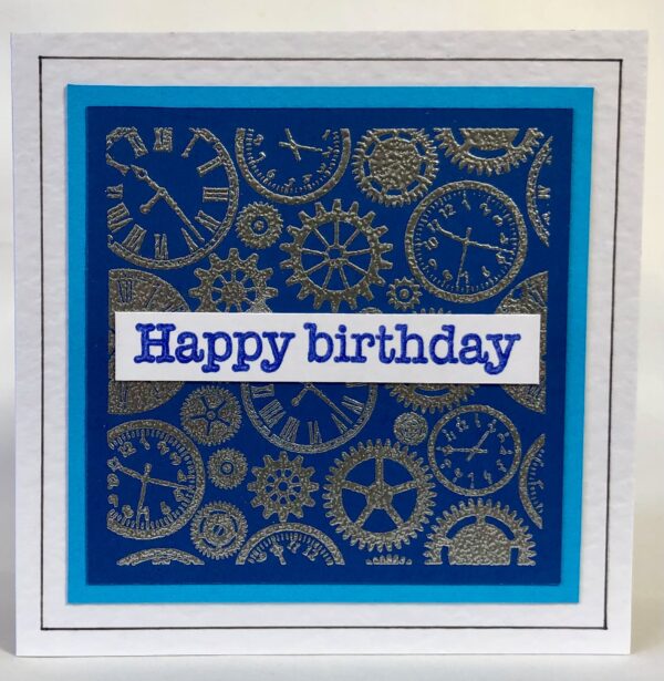 Clocks And Cogs Card