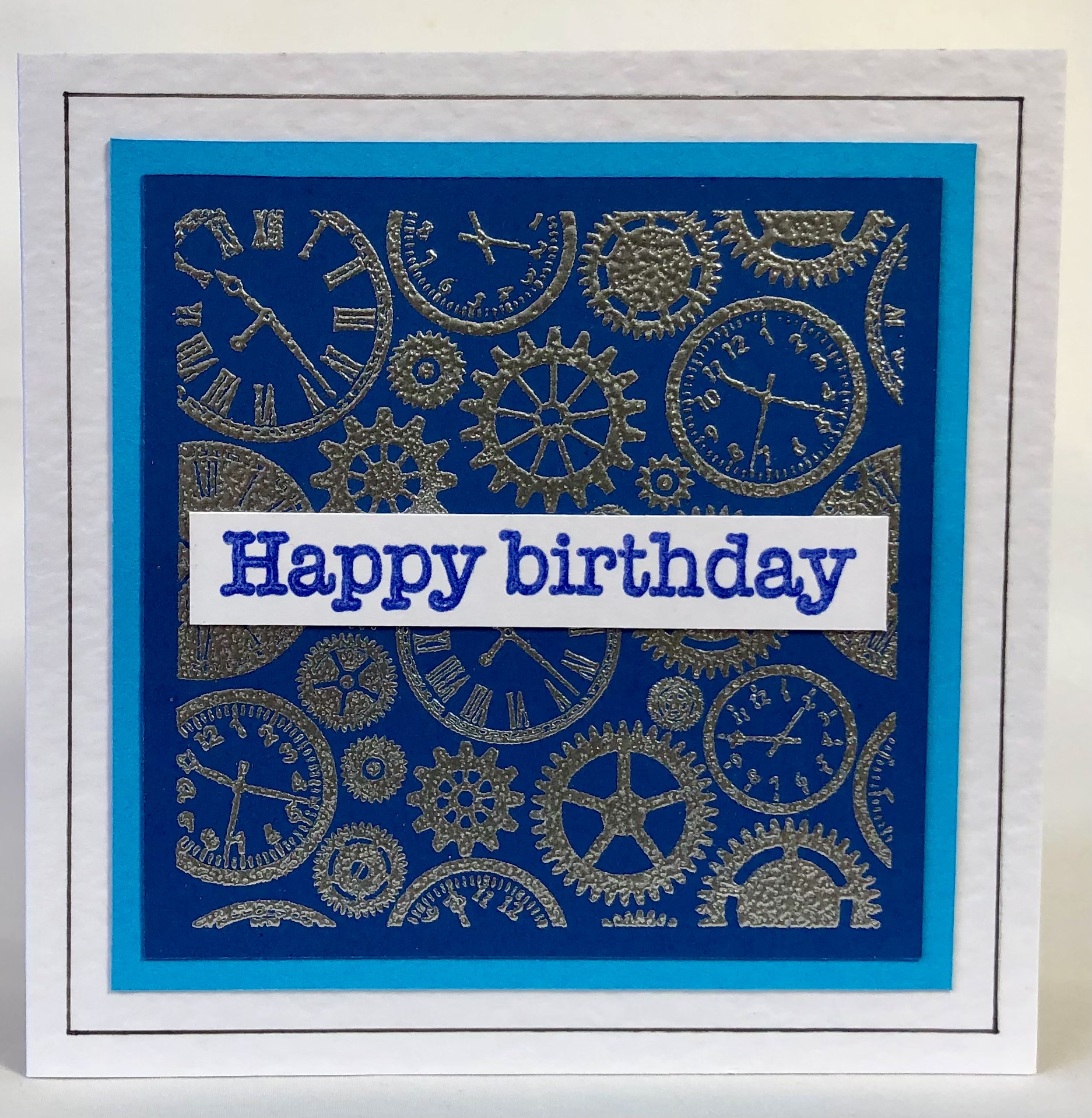 Clocks And Cogs Card - Image 1