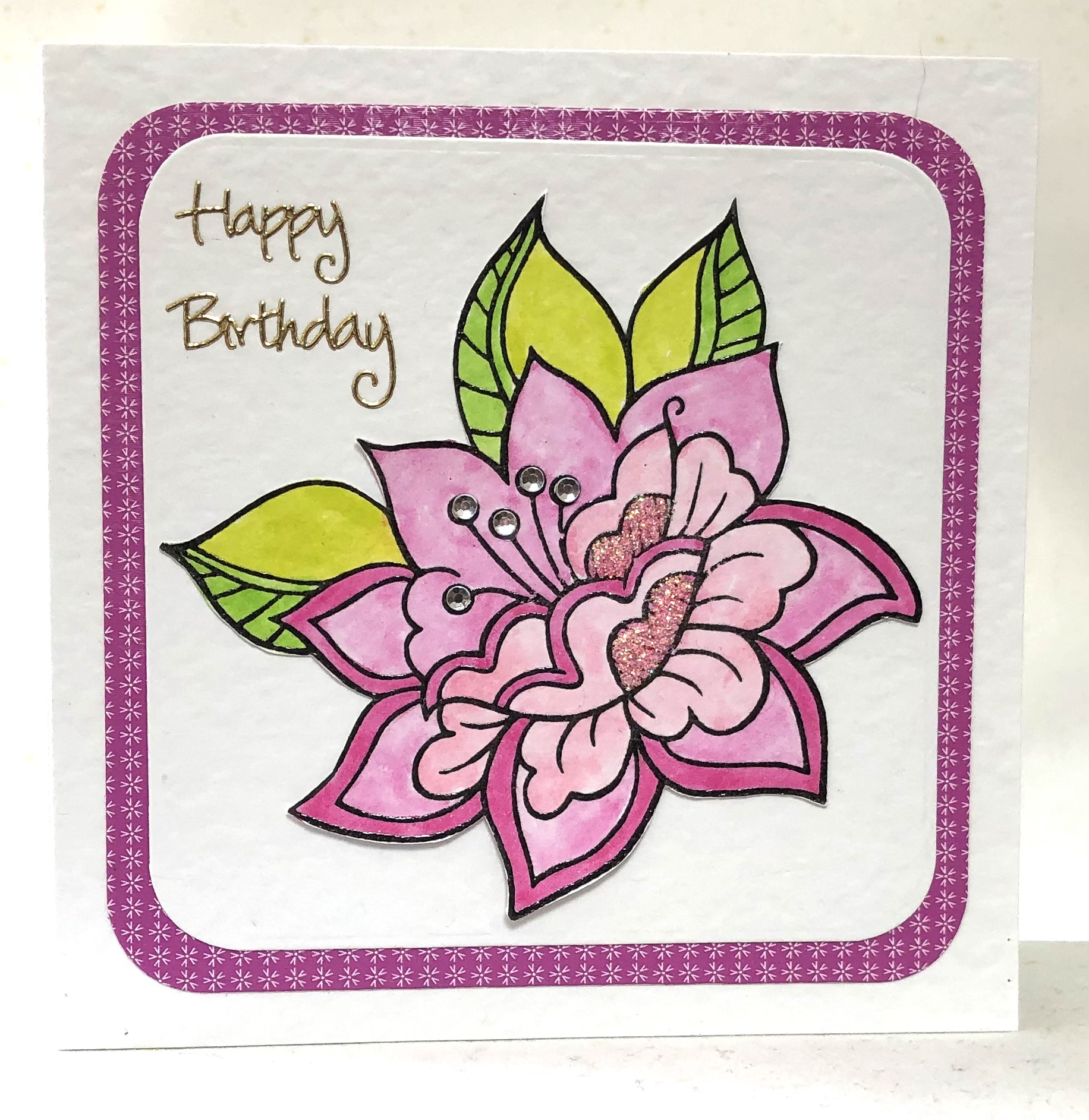 Pretty In Pink Card - Image 1