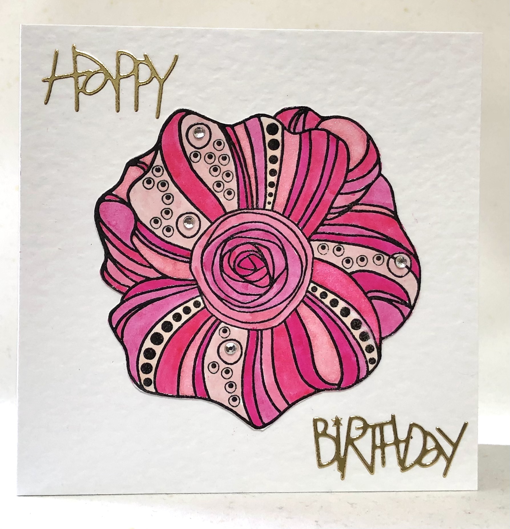Stylised Rose Card - Image 1