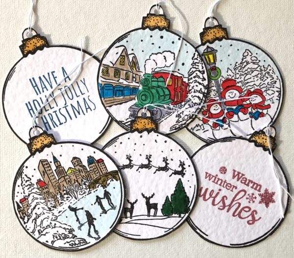 Bright Bauble Christmas Gift Tags