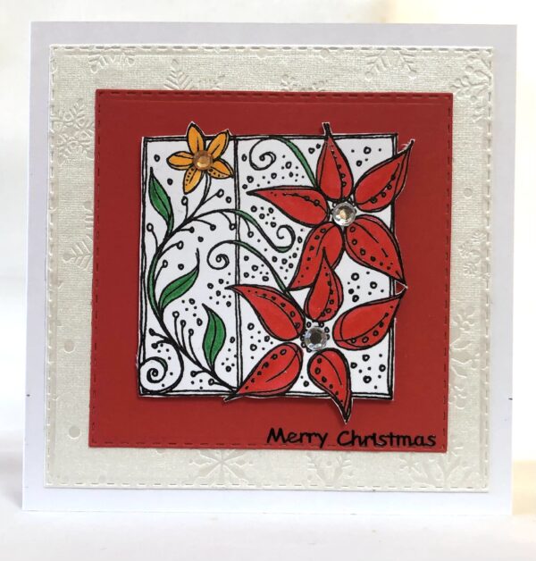 Christmas Poinsettia Card