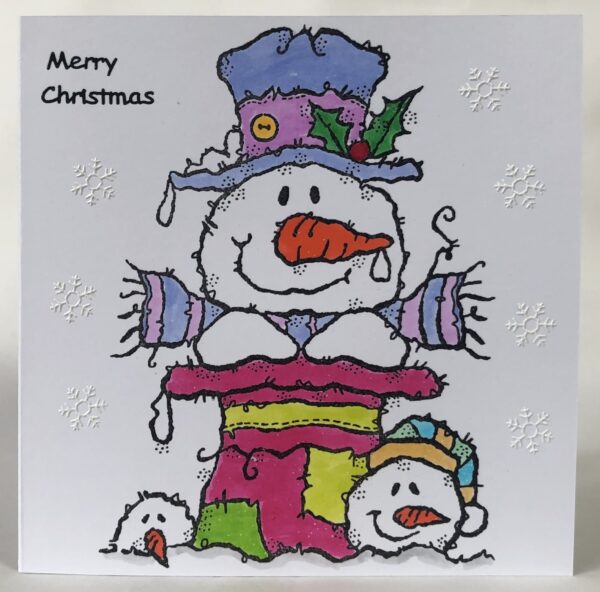 Top Hat Snowman Card